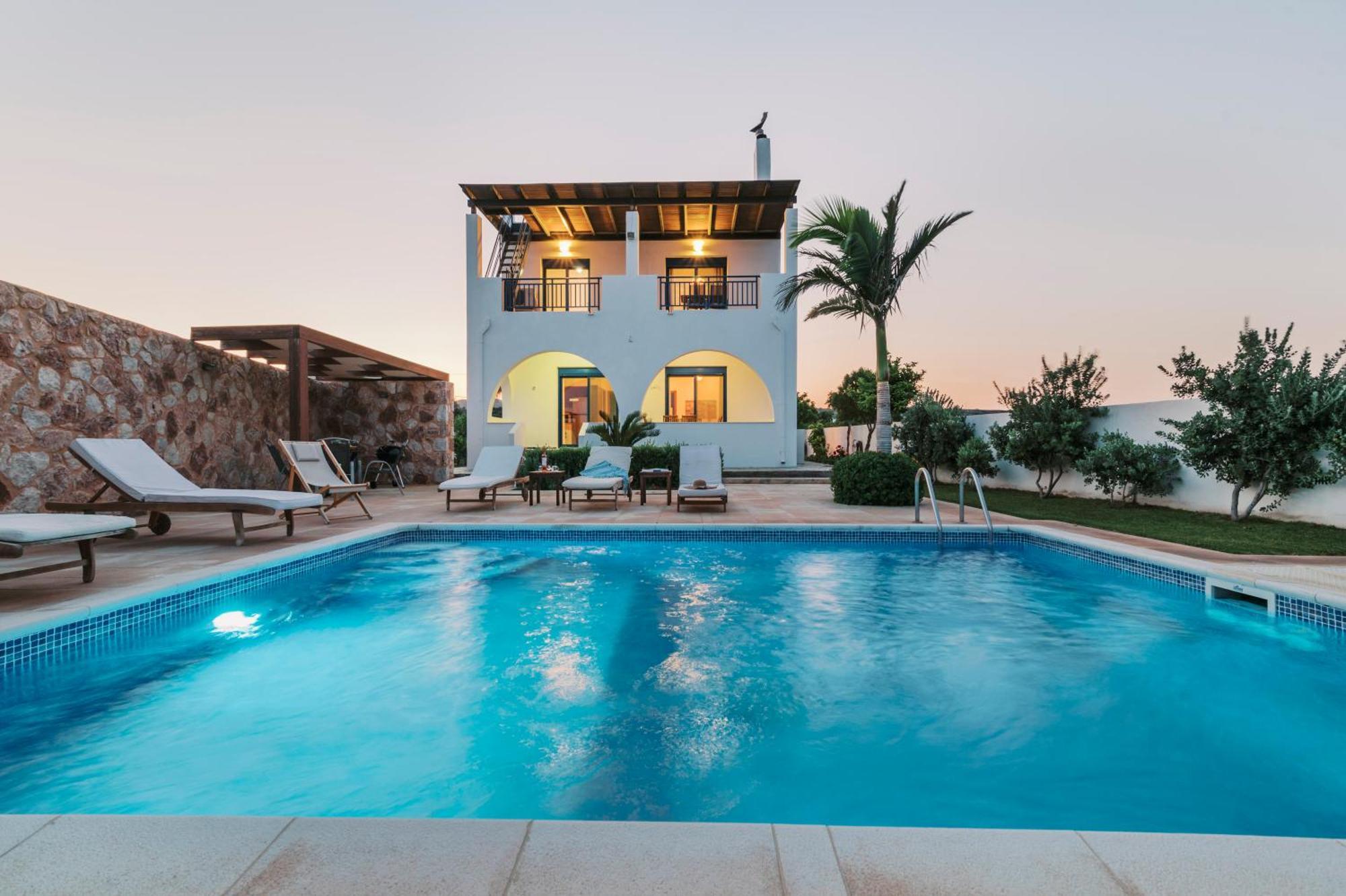 Villa Deep Blue Lachania  Exterior photo